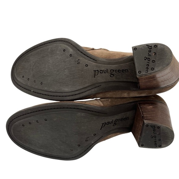 Paul Greene Jax Suede Block Heel Ankle Booties - Picture 6 of 11